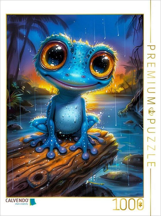 Produktbild: CALVENDO Puzzle Nicht schleimig. Nur stilvoll gl&auml;nzend | 1000 Teile Lege-Gr&ouml;&szlig;e 64x48cm Foto-Puzzle f&uuml;r gl&uuml;ckliche Stunden