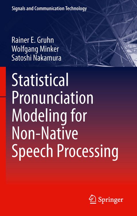 Produktbild: Statistical Pronunciation Modeling for Non-Native Speech Processing