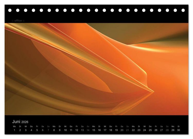 Produktbild: Abstrakte Kunst (Tischkalender 2026 DIN A5 quer), CALVENDO Monatskalender