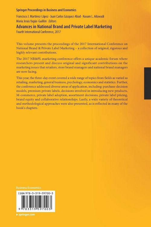 Produktbild: Advances in National Brand and Private Label Marketing