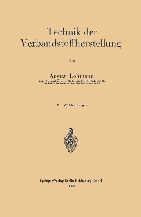 Produktbild: Technik der Verbandstoffherstellung