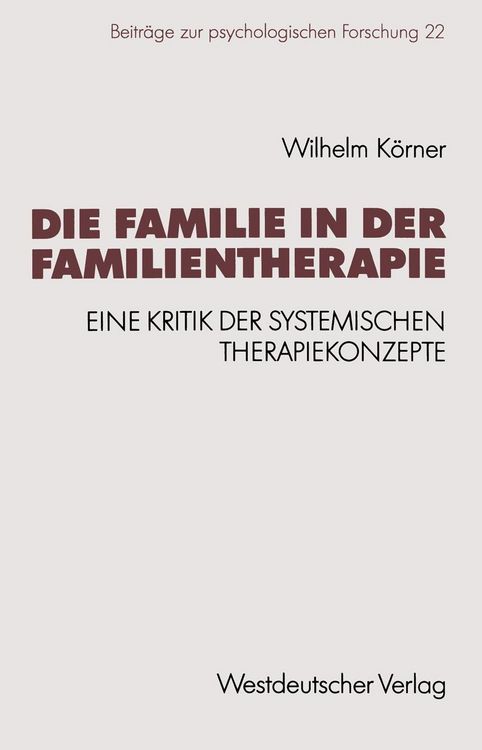 Produktbild: Die Familie in der Familientherapie