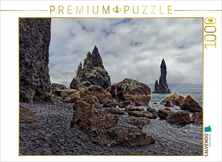 Produktbild: CALVENDO Puzzle Reynisdrangar | 1000 Teile Lege-Gr&ouml;&szlig;e 64x48cm Foto-Puzzle f&uuml;r gl&uuml;ckliche Stunden