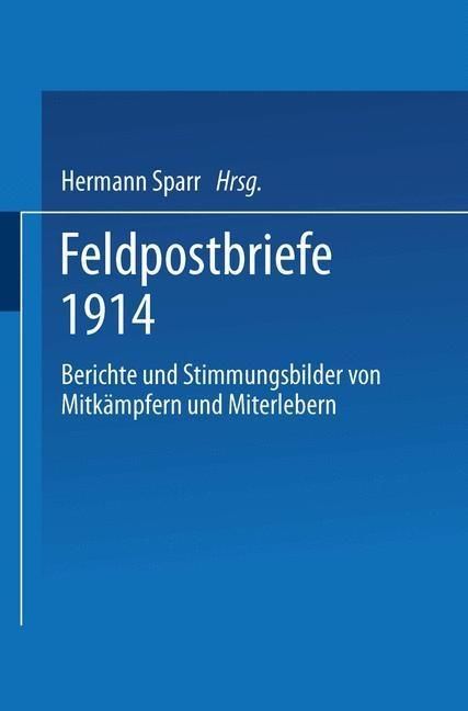 Produktbild: Feldpostbriefe 1914
