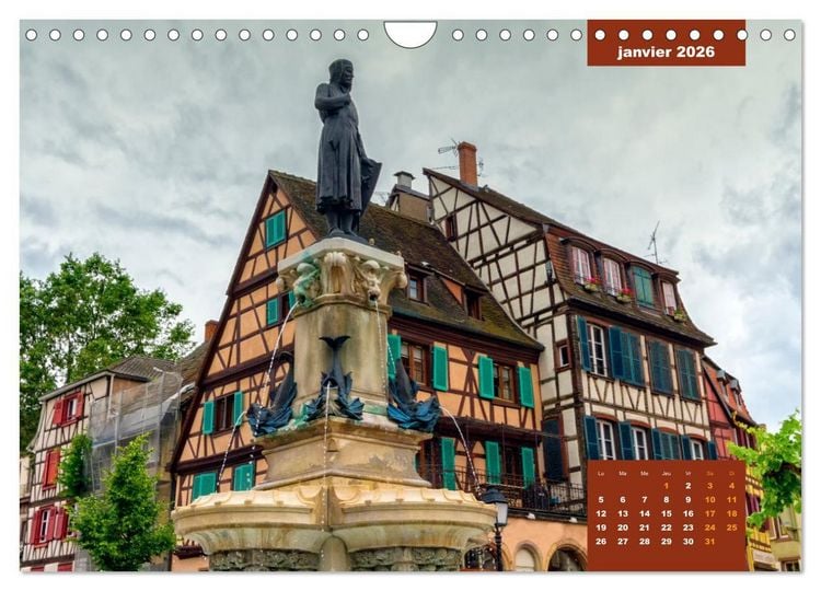 Produktbild: Colmar en Couleurs (Calendrier mural 2026 DIN A4 vertical), CALVENDO calendrier mensuel