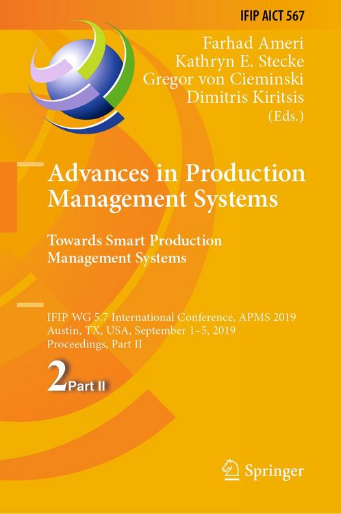 Produktbild: Advances in Production Management Systems. Towards Smart Production Management Systems
