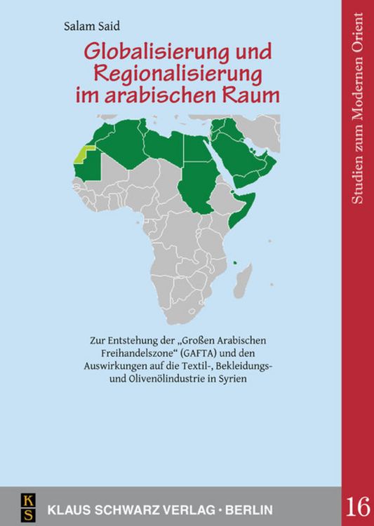 Produktbild: Globalisierung und Regionalisierung im arabischen Raum