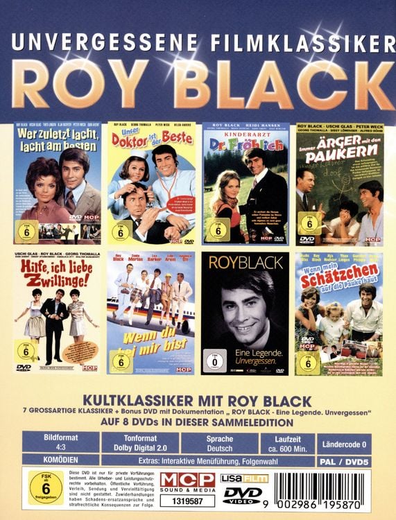 Produktbild: Roy Black - Unvergessliche Filmklassiker [8 DVDs]