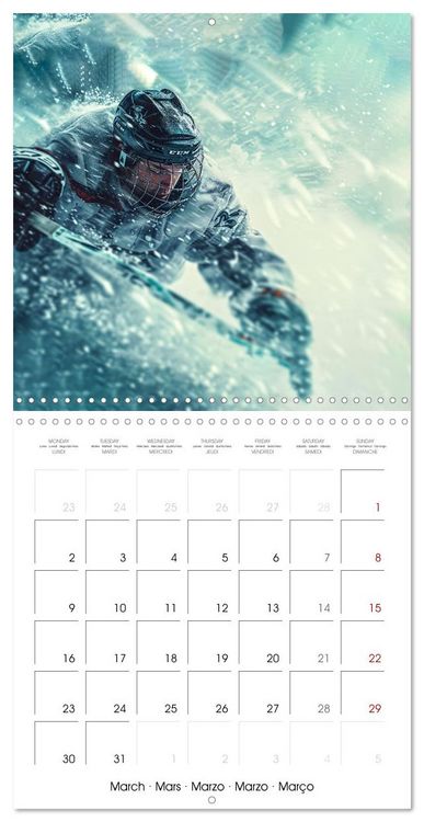 Produktbild: THE SPIRIT OF ICE HOCKEY (Wall Calendar 2026 12 &times; 12 Inch) CALVENDO 12 Month Wall Calendar