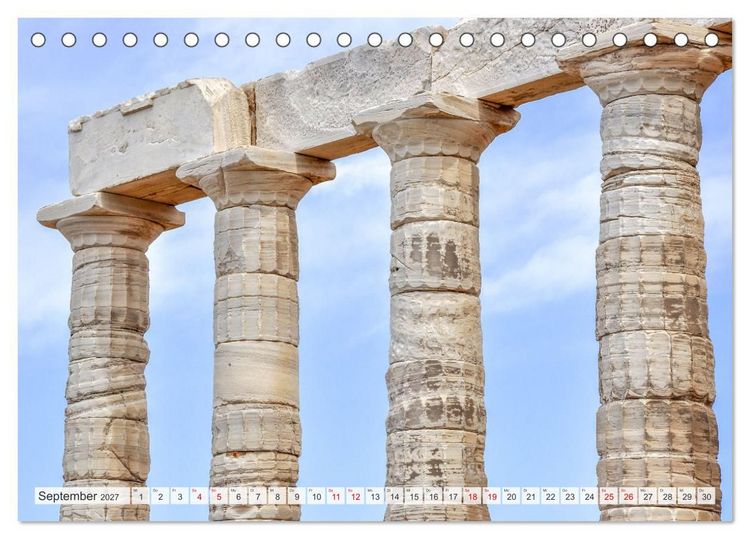 Produktbild: Die Architektur des alten Griechenlands (Tischkalender 2027 DIN A5 quer), CALVENDO Monatskalender