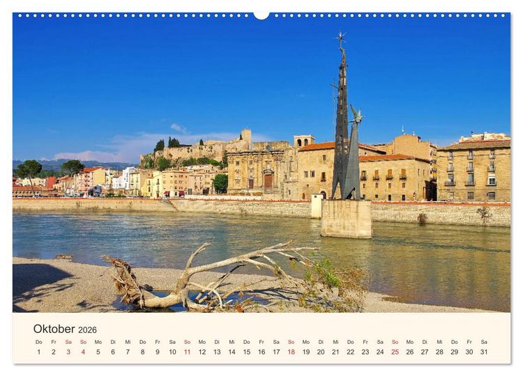 Produktbild: Costa Dorada - Die Goldene K&uuml;ste Spaniens (hochwertiger Premium Wandkalender 2026 DIN A2 quer), Kunstdruck in Hochglanz
