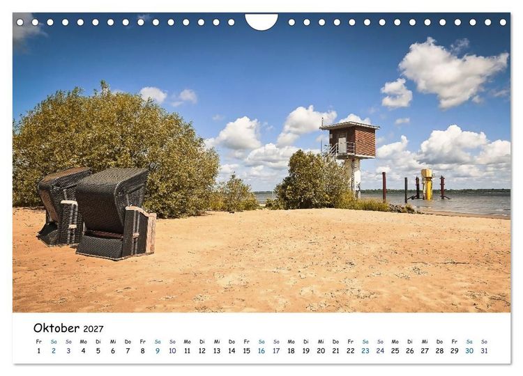 Produktbild: Elbinsel Krautsand - Impressionen von Land und Fluss (Wandkalender 2027 DIN A4 quer), CALVENDO Monatskalender