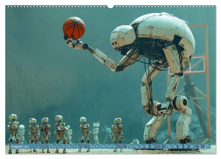 Produktbild: Neues aus dem Roboter Sport Club (hochwertiger Premium Wandkalender 2026 DIN A2 quer), Kunstdruck in Hochglanz