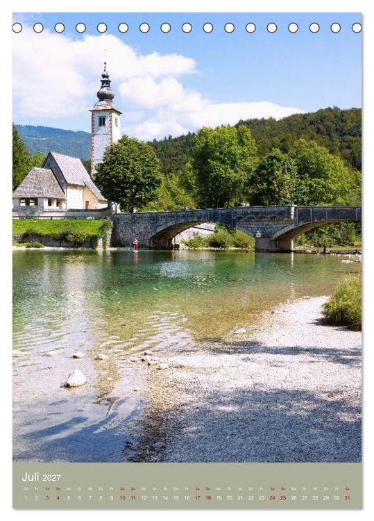 Produktbild: Zauberhaftes Slowenien. Seen, Berge und charmante Orte (Tischkalender 2027 DIN A5 hoch), CALVENDO Monatskalender