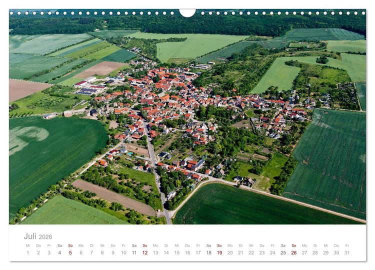 Produktbild: Harzvorland Luftbilder 2026 (Wandkalender 2026 DIN A3 quer), CALVENDO Monatskalender