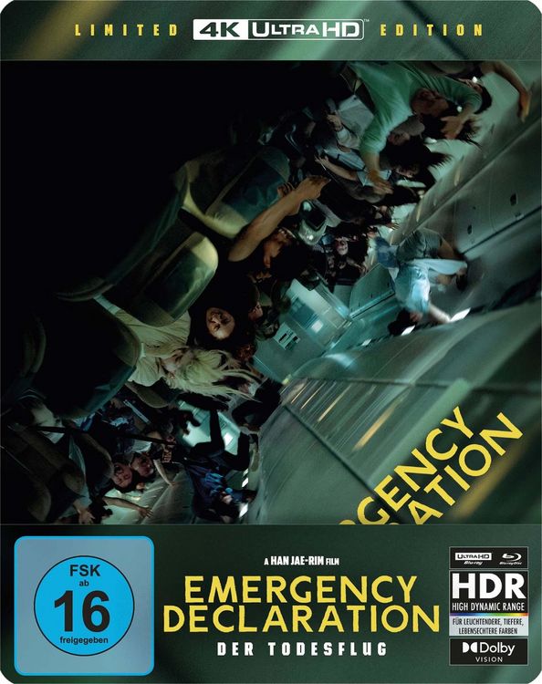 Produktbild: Emergency Declaration - Der Todesflug - Steelbook (4K Ultra HD) (+ Blu-ray)