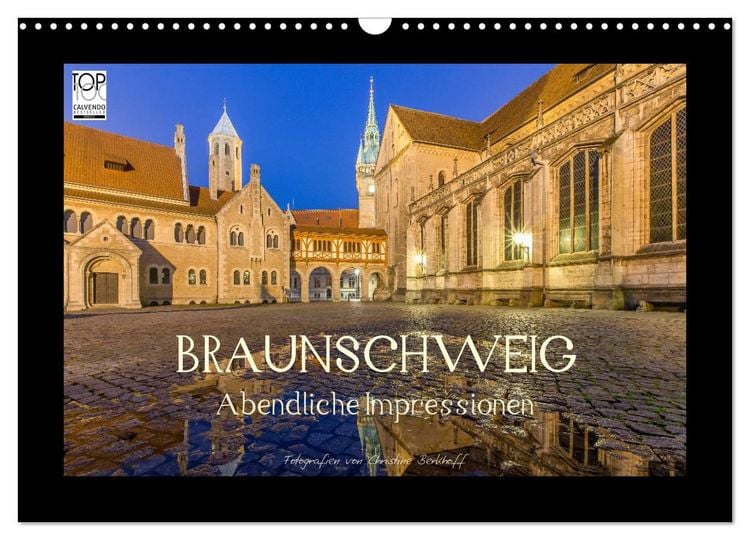Produktbild: BRAUNSCHWEIG - Abendliche Impressionen (Wandkalender 2026 DIN A3 quer), CALVENDO Monatskalender