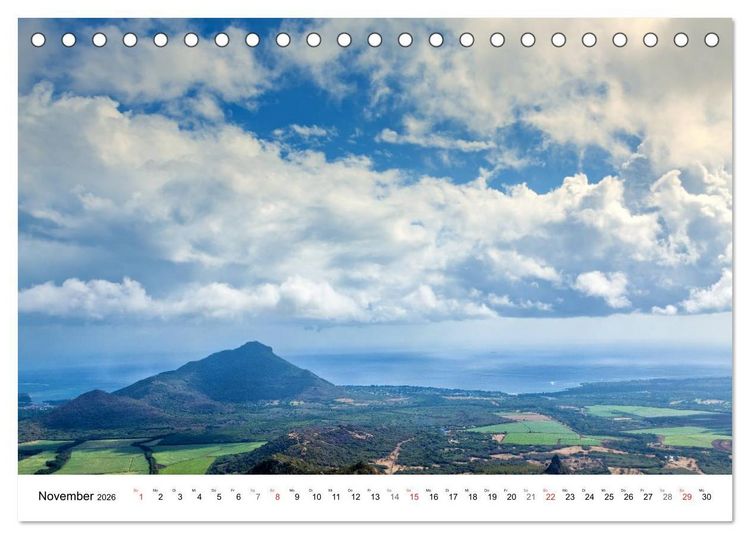 Produktbild: Inselparadies Mauritius (Tischkalender 2026 DIN A5 quer), CALVENDO Monatskalender