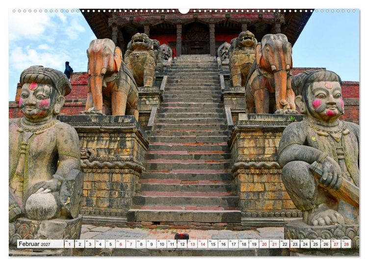 Produktbild: Das Kathmandutal (hochwertiger Premium Wandkalender 2027 DIN A2 quer), Kunstdruck in Hochglanz