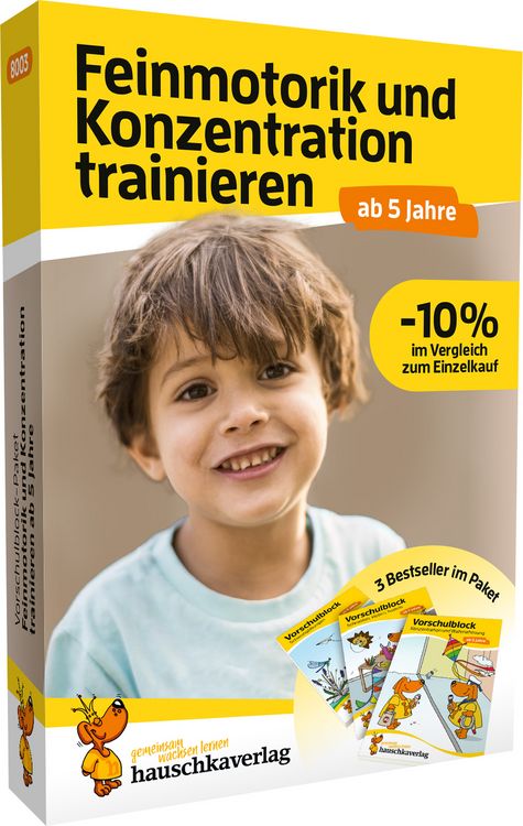Produktbild: Vorschulblock-Paket ab 5 Jahre - Feinmotorik und Konzentration trainieren