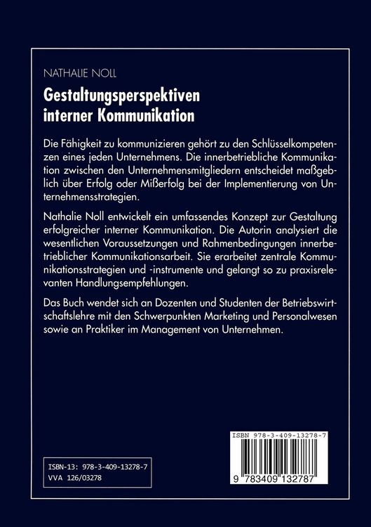 Produktbild: Gestaltungsperspektiven interner Kommunikation