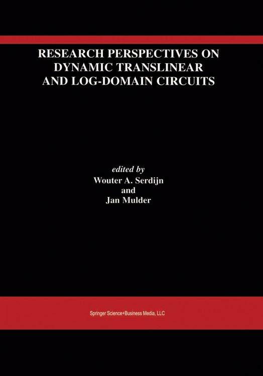 Produktbild: Research Perspectives on Dynamic Translinear and Log-Domain Circuits
