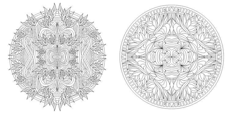 Produktbild: Blumen-Mandalas (Ausmalbuch zur kreativen Stressbew&auml;ltigung)