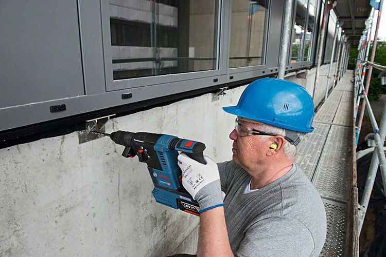 Produktbild: Bosch Professional GBH 18V-26F + GDE SDS-Plus-Akku-Bohrhammer 18 V Li-Ion ohne Akku, ohne Ladeger&auml;t, inkl. Koffer