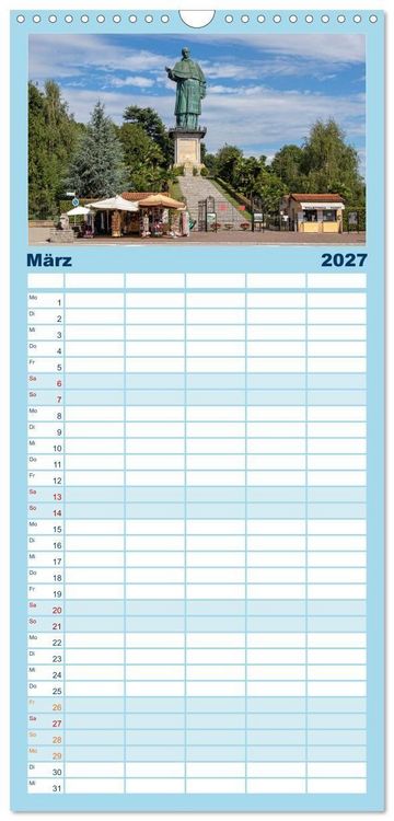 Produktbild: Familienplaner 2027 - Lago Maggiore - Mediterranes Flair umgeben von Bergen mit 5 Spalten (Wandkalender, 21 x 45 cm) CALVENDO