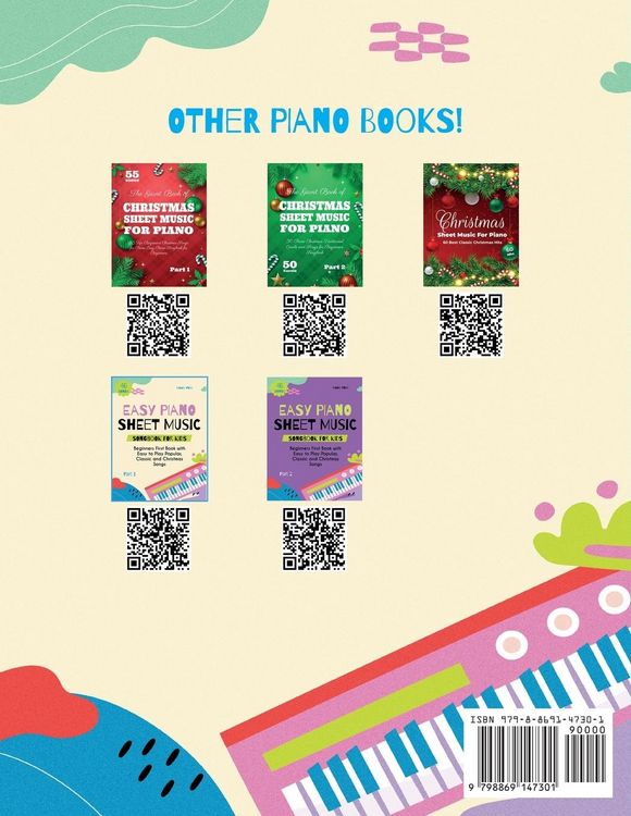 Produktbild: Easy Piano Sheet Music Songbook for Kids