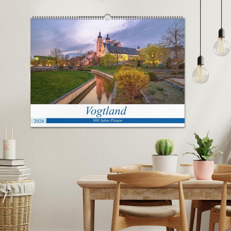 Produktbild: Vogtland - 900 Jahre Plauen (Wandkalender 2026 DIN A2 quer), CALVENDO Monatskalender