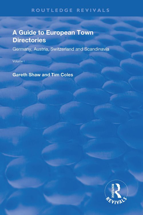 Produktbild: A Guide to European Town Directories