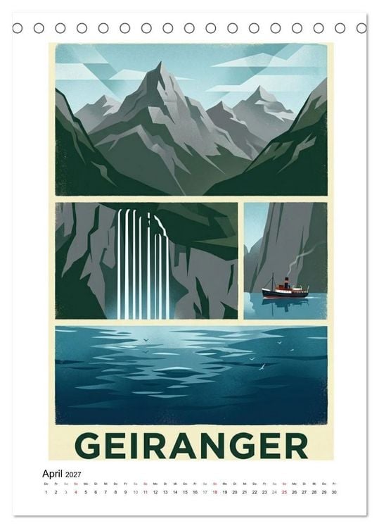 Produktbild: Sehnsucht Skandinavien &ndash; Die Mid-Century Collection (Tischkalender 2027 DIN A5 hoch), CALVENDO Monatskalender