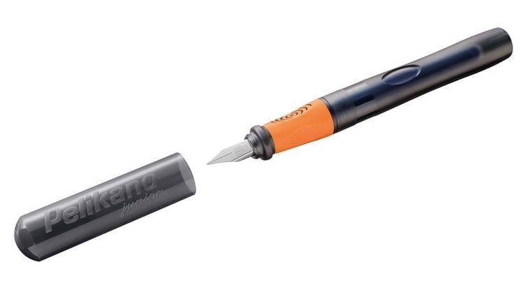 Produktbild: Pelikan F&uuml;ller Pelikano&reg; Junior Schreiblernf&uuml;ller, f&uuml;r Rechtsh&auml;nder, Anthrazit, Feder A