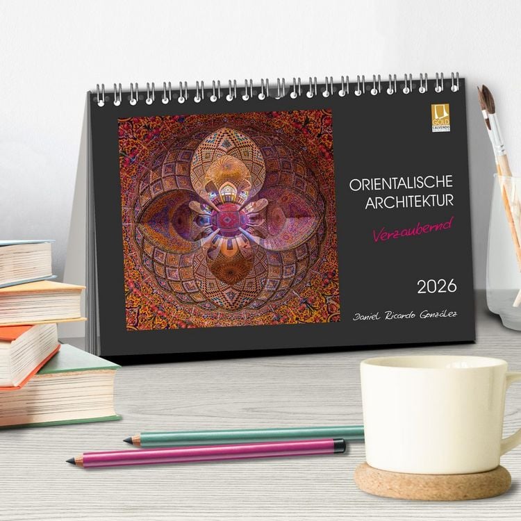 Produktbild: Orientalische Architektur - Verzaubernd (Tischkalender 2026 DIN A5 quer), CALVENDO Monatskalender