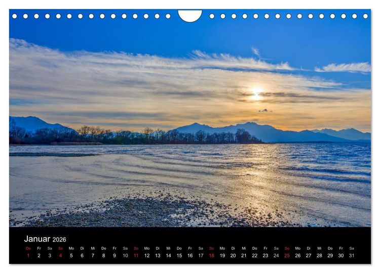 Produktbild: Licht &uuml;ber oberbayrischen Bergen und Seen (Wandkalender 2026 DIN A4 quer), CALVENDO Monatskalender