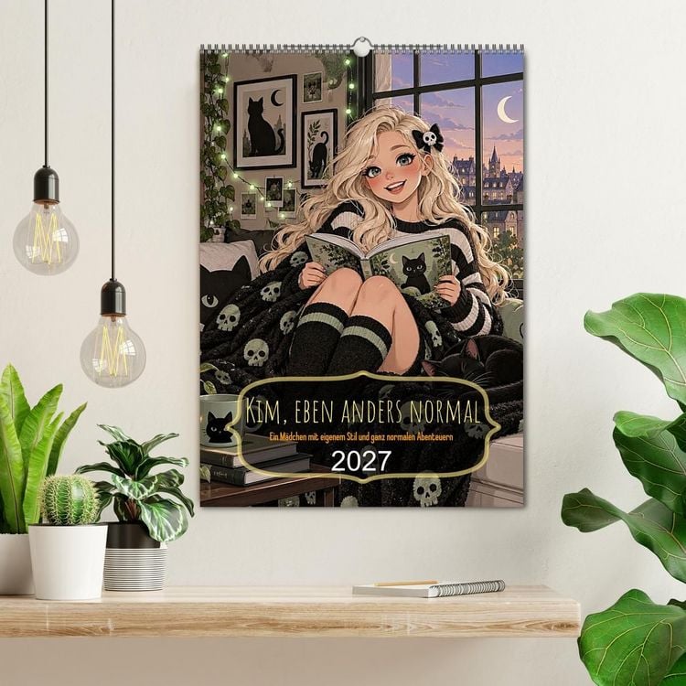 Produktbild: Kim, eben anders normal (Wandkalender 2027 DIN A2 hoch), CALVENDO Monatskalender