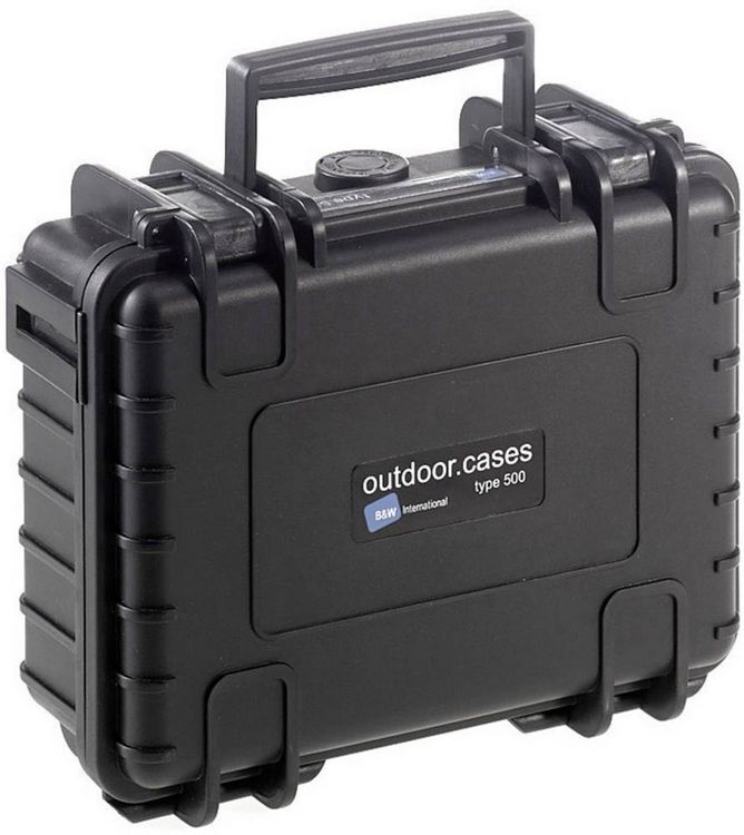 Produktbild: B & W International Outdoor Koffer outdoor.cases Typ 500 2.3 l (B x H x T) 230 x 180 x 90 mm Schwarz 500/B/SI