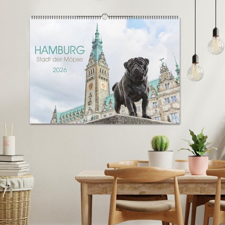 Produktbild: Hamburg - Stadt der M&ouml;pse (Wandkalender 2026 DIN A2 quer), CALVENDO Monatskalender