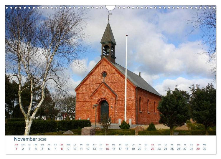 Produktbild: Bl&aring;vand 2026 (Blavand). Impressionen von D&auml;nemarks Nordseek&uuml;ste (Wandkalender 2026 DIN A3 quer), CALVENDO Monatskalender