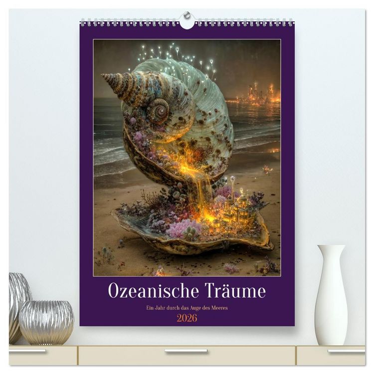 Produktbild: Ozeanische Tr&auml;ume - Ein Jahr durch das Auge des Meeres (hochwertiger Premium Wandkalender 2026 DIN A2 hoch), Kunstdruck in Hochglanz