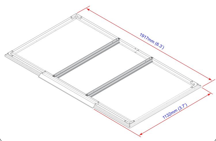 Produktbild: Bodenrahmen f&uuml;r Duramax 113 x 192