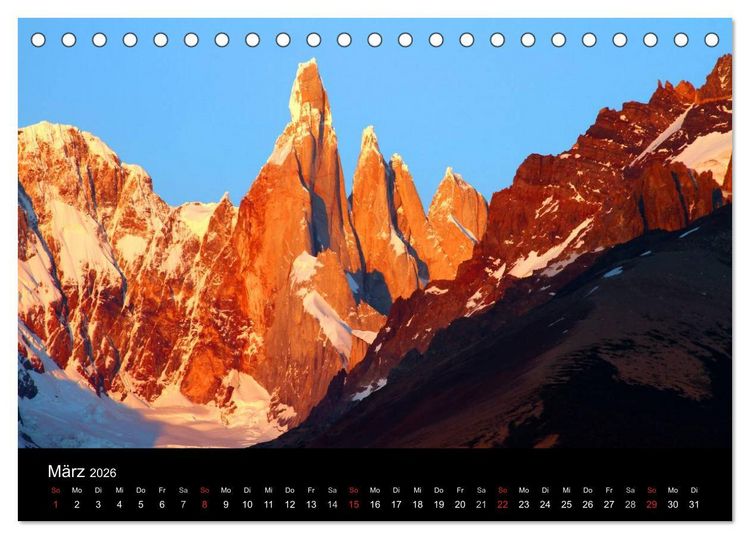 Produktbild: S&uuml;dpatagonien &ndash; das "Ende" der Welt (Tischkalender 2026 DIN A5 quer), CALVENDO Monatskalender