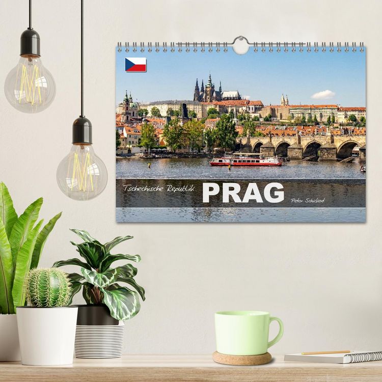 Produktbild: Tschechische Republik - Prag (Wandkalender 2026 DIN A4 quer), CALVENDO Monatskalender