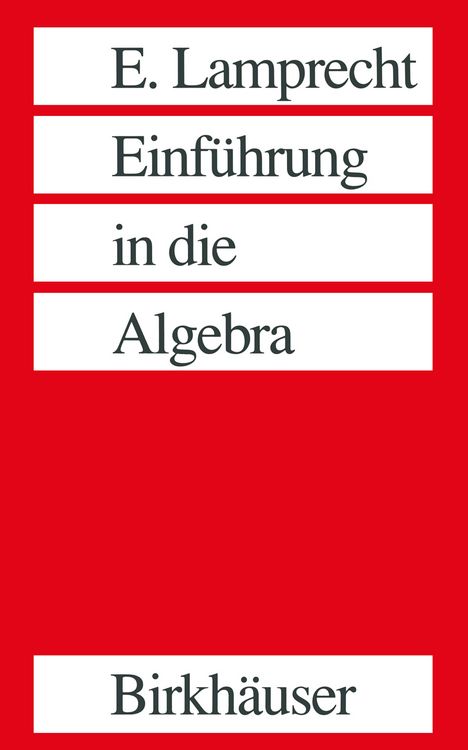 Produktbild: Einf&uuml;hrung in die Algebra