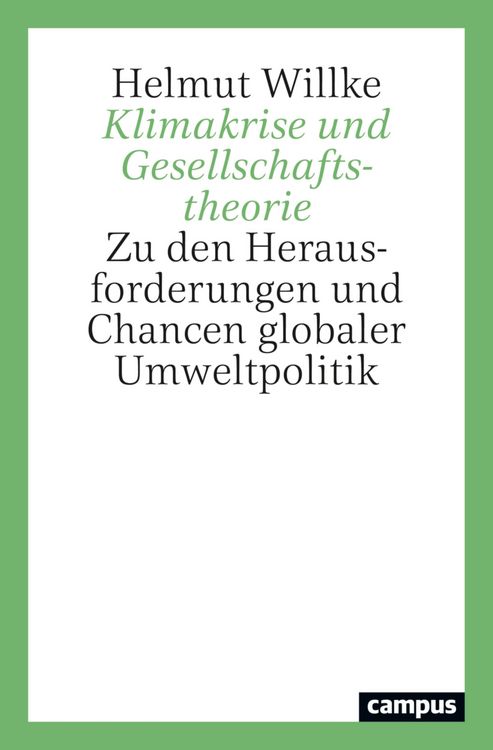 Produktbild: Klimakrise und Gesellschaftstheorie