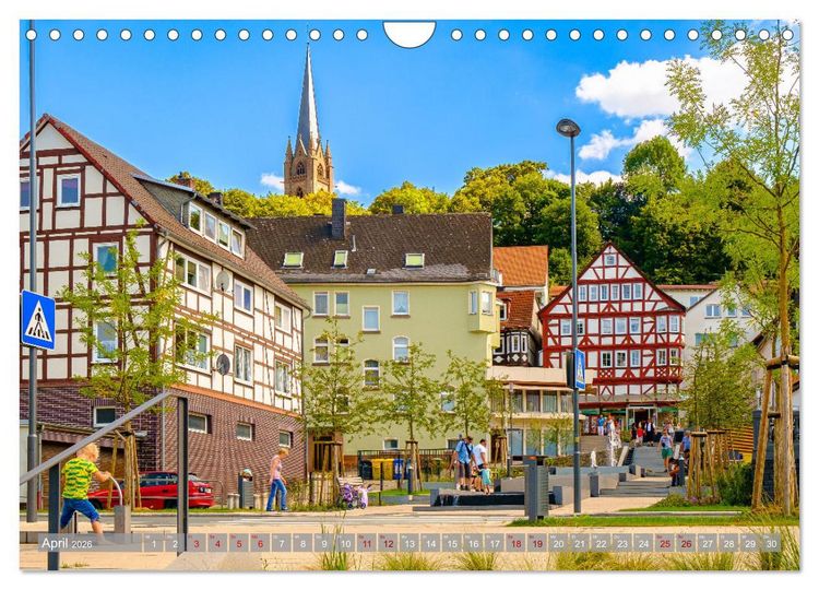 Produktbild: Ein Blick auf Frankenberg an der Eder (Wandkalender 2026 DIN A4 quer), CALVENDO Monatskalender