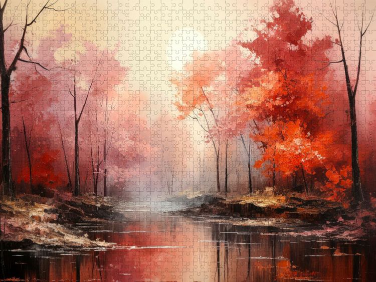 Produktbild: CALVENDO Puzzle Einzigartiges Naturfarbenspiel | 1000 Teile Lege-Gr&ouml;&szlig;e 64x48cm Foto-Puzzle f&uuml;r gl&uuml;ckliche Stunden