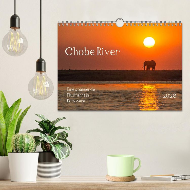 Produktbild: Chobe River - Eine spannende Flussfahrt in Botswana (Wandkalender 2026 DIN A4 quer), CALVENDO Monatskalender