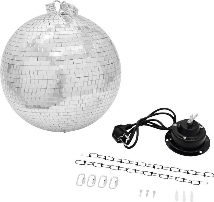 Produktbild: Eurolite LED Discokugel-Set mit Motor, mit LED-Beleuchtung 30 cm